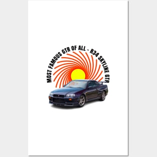 R34 GTR Posters and Art